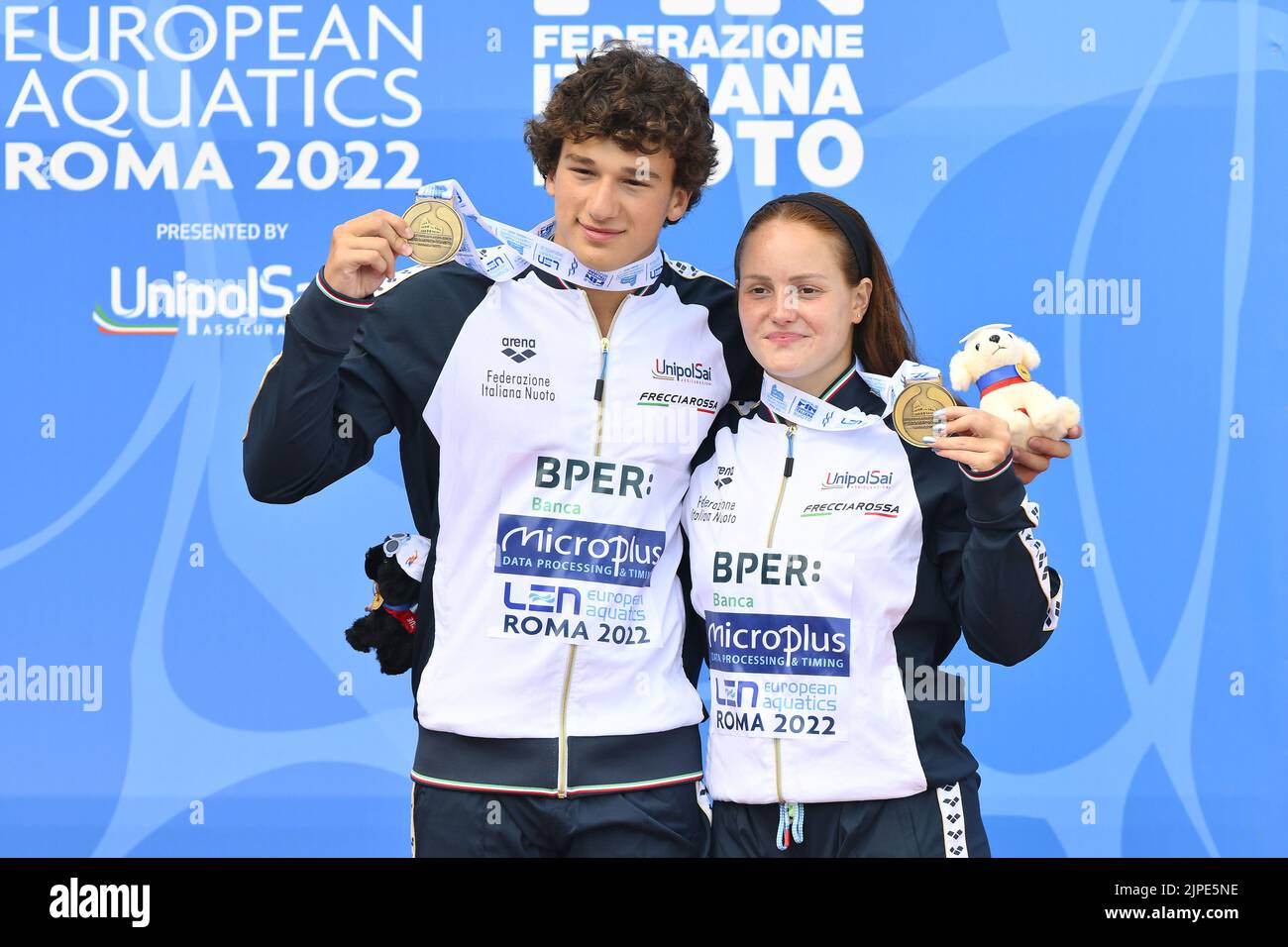 Rome, Italy. 17th Aug, 2022. PELLACANI Chiara and SANTORO Matteo (ITA