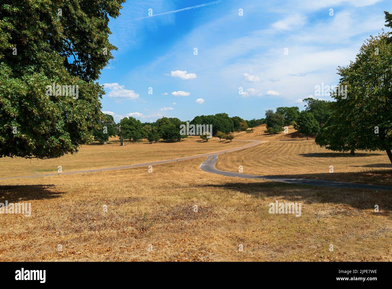 The extensive grounds of parham House, Sussex Stock Photo