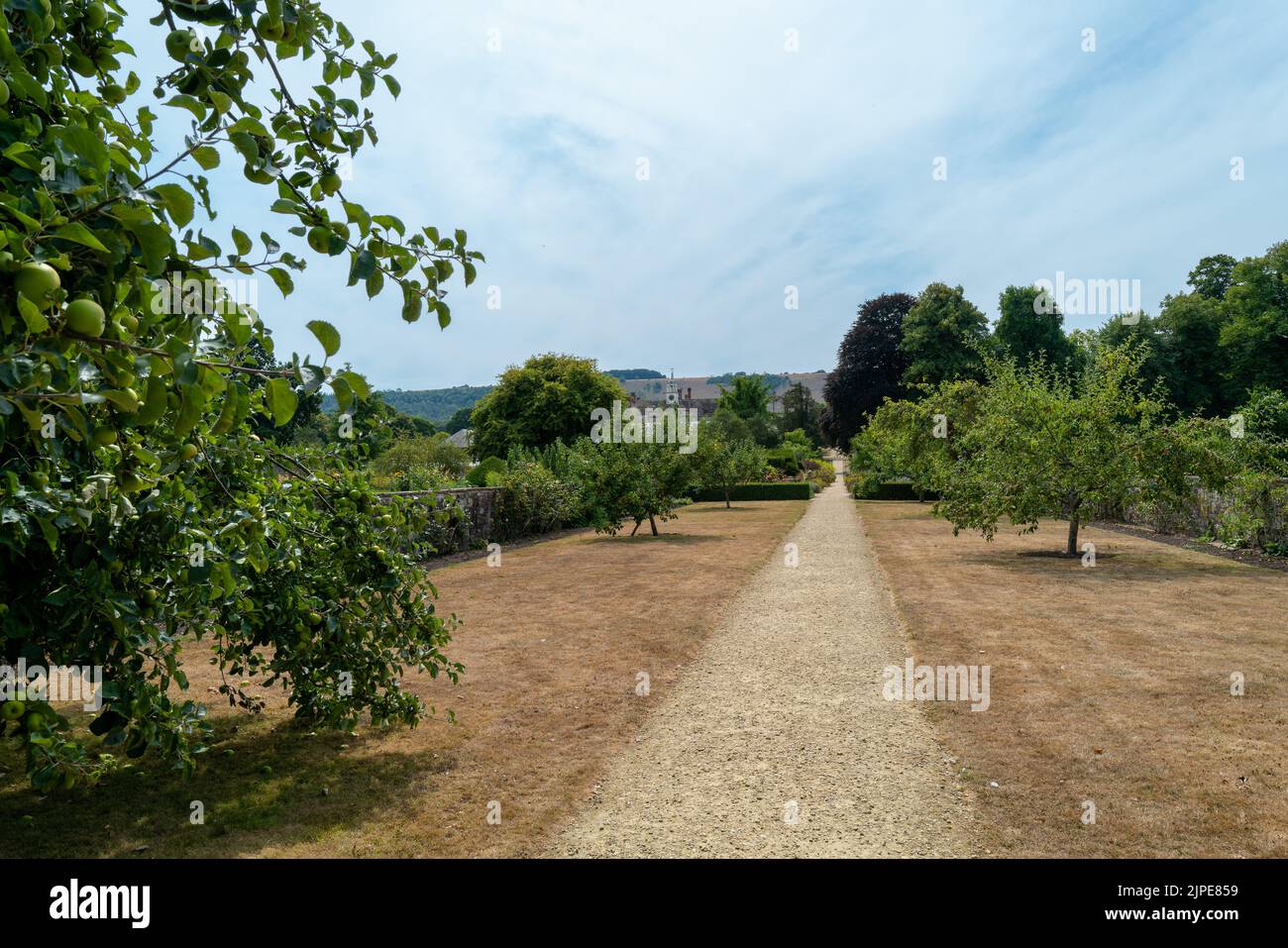 The extensive grounds of parham House, Sussex Stock Photo