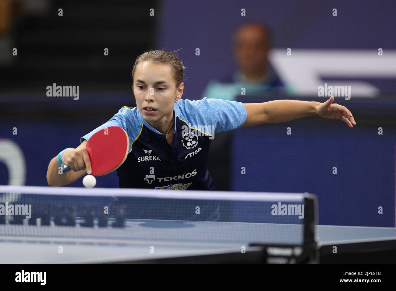 Munich, Germany. 17th Aug, 2022. Table Tennis; European Championship, Quarterfinals; Doubles