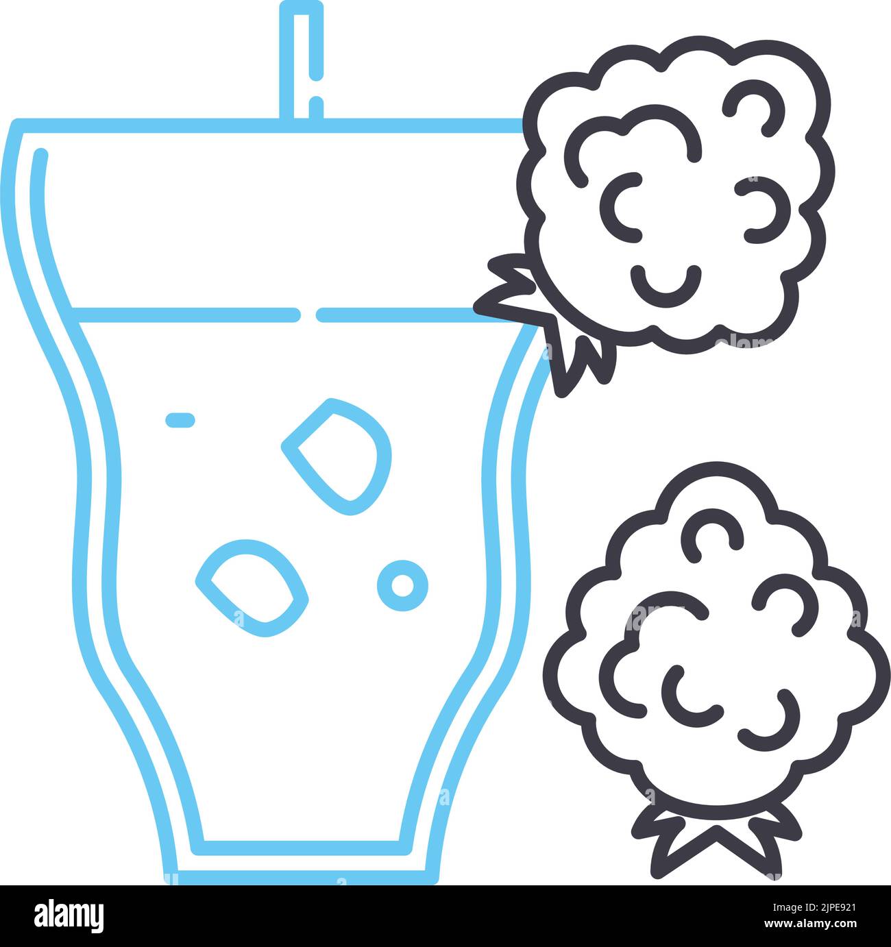 raspberry line icon, outline symbol, vector illustration, concept sign ...