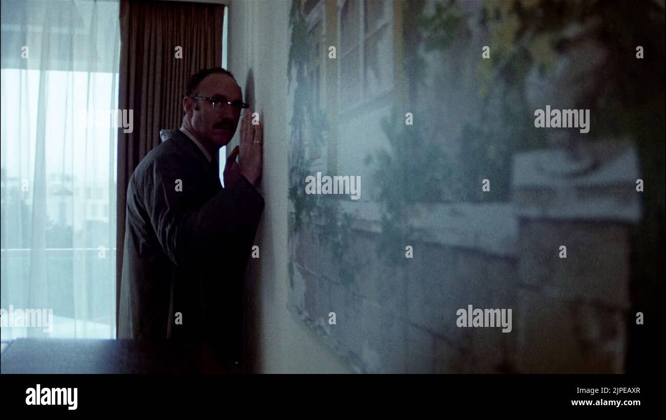 Los Angeles.CA.USA.    Gene Hackman   in a scene in (C) The Directors Company/Paramount Pictures film, The Conversation (1974) Director:Francis Ford Coppola Writers: Francis Ford Coppola Source: Michelangelo Antonioni film Blowup,  Ref:LMK110-SLIB14082022-001 Supplied by LMKMEDIA. Editorial Only. Landmark Media is not the copyright owner of these Film or TV stills but provides a service only for recognised Media outlets. pictures@lmkmedia.com Stock Photo