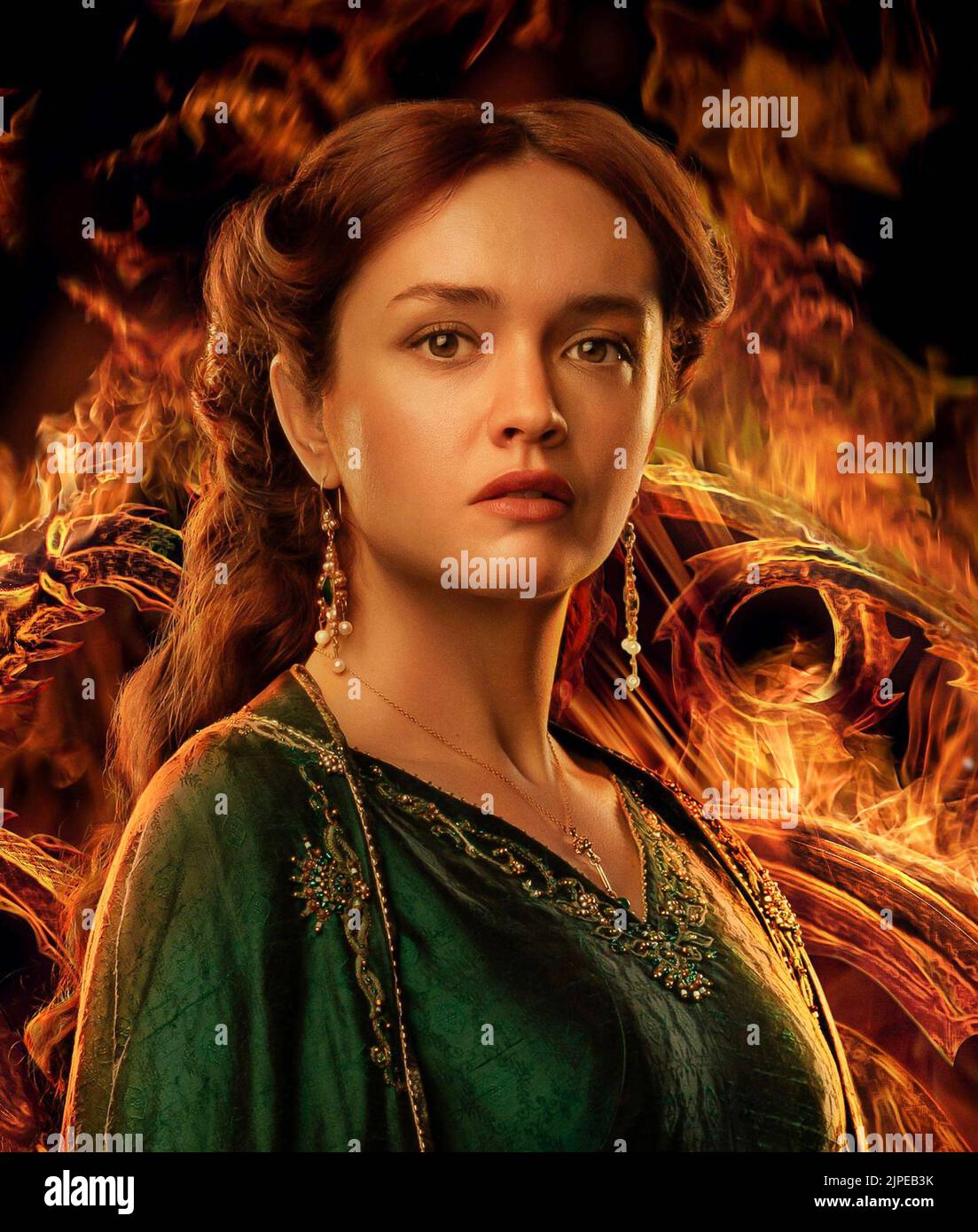 USA. Olivia Cooke in the (C)HBO new series: House of the Dragon (2022).  Plot: The story of the House Targaryen set 300 years before the events of Game of Thrones (2011).  Ref: LMK106-J8255-150822 Supplied by LMKMEDIA. Editorial Only. Landmark Media is not the copyright owner of these Film or TV stills but provides a service only for recognised Media outlets. pictures@lmkmedia.com Stock Photo