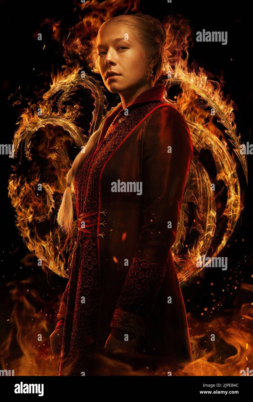 USA. Emma D'Arcy in the (C)HBO new series: House of the Dragon (2022).  Plot: The story of the House Targaryen set 300 years before the events of Game of Thrones (2011).  Ref: LMK106-J8255-150822 Supplied by LMKMEDIA. Editorial Only. Landmark Media is not the copyright owner of these Film or TV stills but provides a service only for recognised Media outlets. pictures@lmkmedia.com Stock Photo