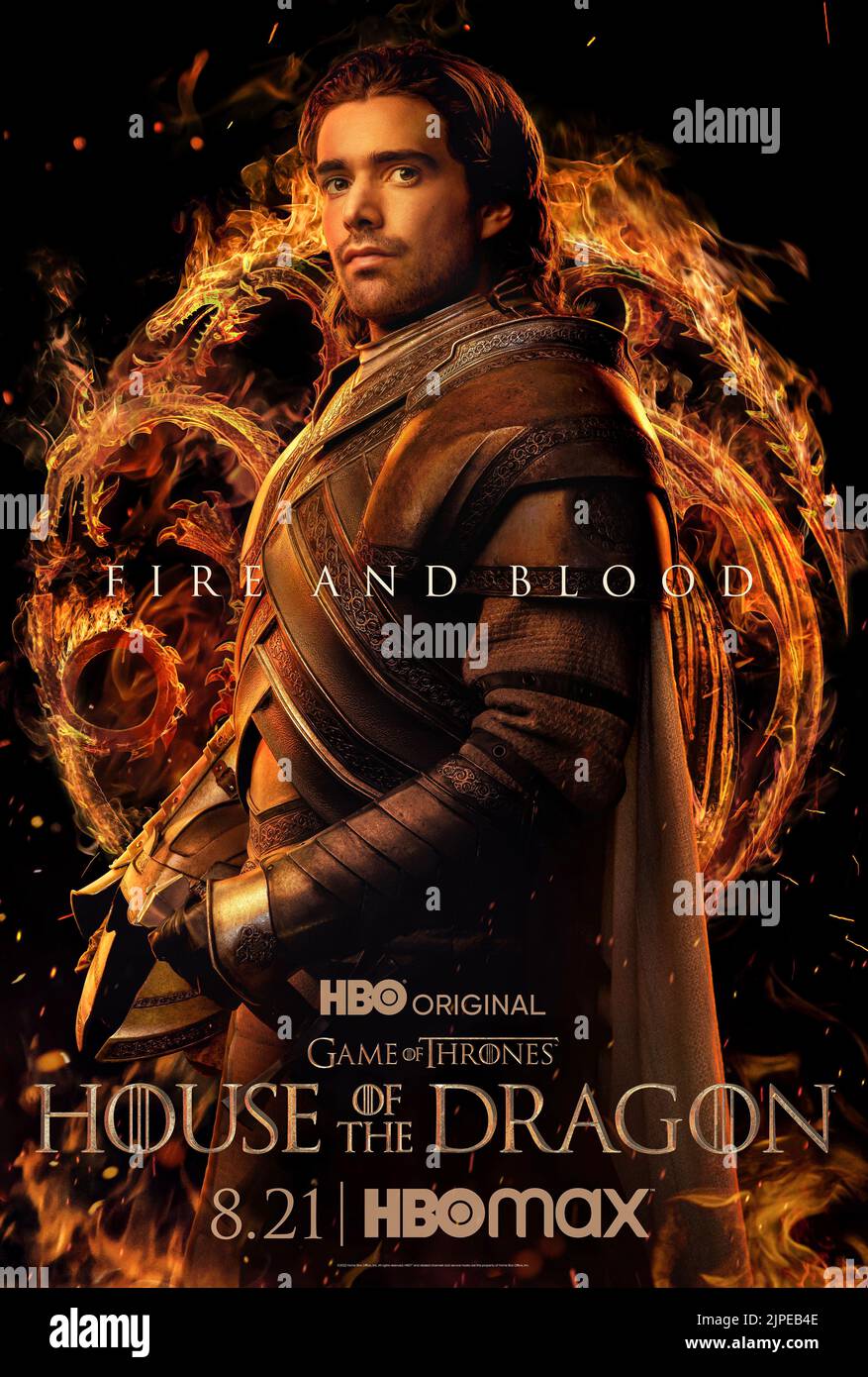 USA. Fabien Frankel   in the (C)HBO new series: House of the Dragon (2022).  Plot: The story of the House Targaryen set 300 years before the events of Game of Thrones (2011).  Ref: LMK106-J8255-150822 Supplied by LMKMEDIA. Editorial Only. Landmark Media is not the copyright owner of these Film or TV stills but provides a service only for recognised Media outlets. pictures@lmkmedia.com Stock Photo