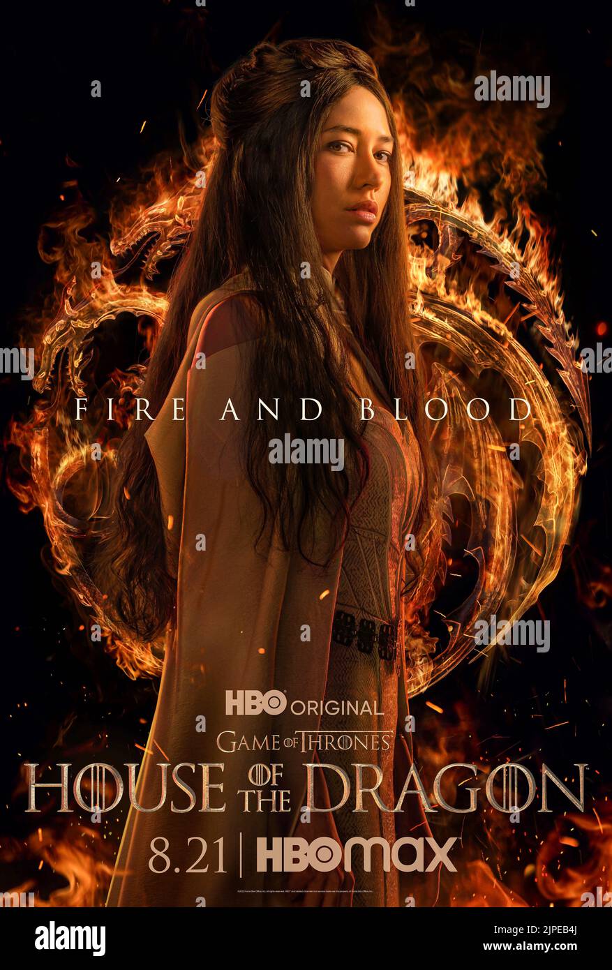 USA. Sonoya Mizuno  in the (C)HBO new series: House of the Dragon (2022).  Plot: The story of the House Targaryen set 300 years before the events of Game of Thrones (2011).  Ref: LMK106-J8255-150822 Supplied by LMKMEDIA. Editorial Only. Landmark Media is not the copyright owner of these Film or TV stills but provides a service only for recognised Media outlets. pictures@lmkmedia.com Stock Photo