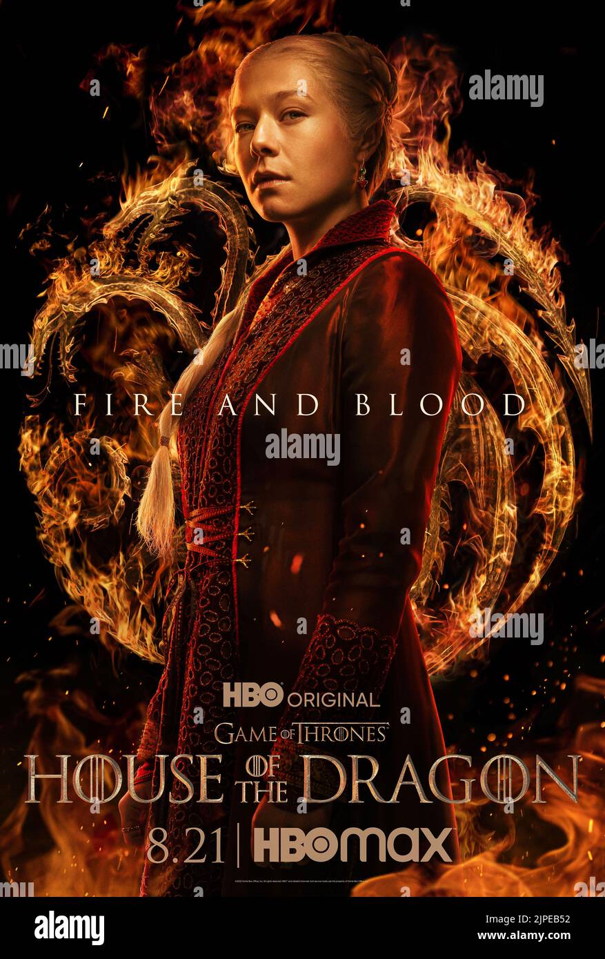 USA. Emma D'Arcy in the (C)HBO new series: House of the Dragon (2022).  Plot: The story of the House Targaryen set 300 years before the events of Game of Thrones (2011).  Ref: LMK106-J8255-150822 Supplied by LMKMEDIA. Editorial Only. Landmark Media is not the copyright owner of these Film or TV stills but provides a service only for recognised Media outlets. pictures@lmkmedia.com Stock Photo