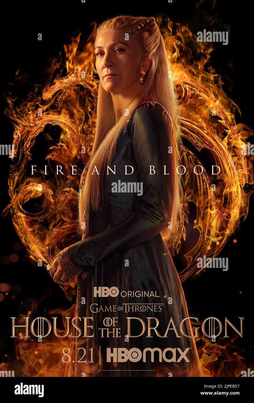 USA. Eve Best  in the (C)HBO new series: House of the Dragon (2022).  Plot: The story of the House Targaryen set 300 years before the events of Game of Thrones (2011).  Ref: LMK106-J8255-150822 Supplied by LMKMEDIA. Editorial Only. Landmark Media is not the copyright owner of these Film or TV stills but provides a service only for recognised Media outlets. pictures@lmkmedia.com Stock Photo