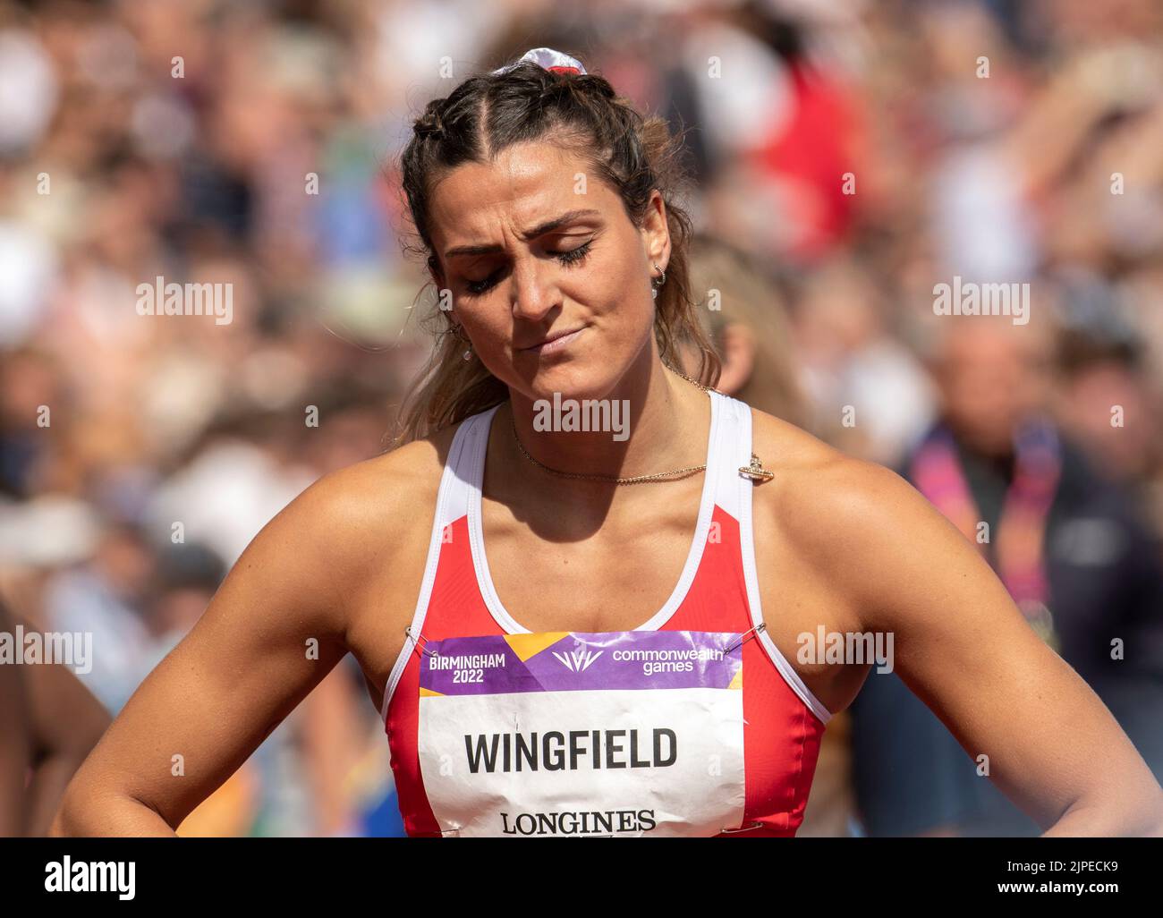 Charlotte Windfield of Malta competing in the women’s 200m heats at