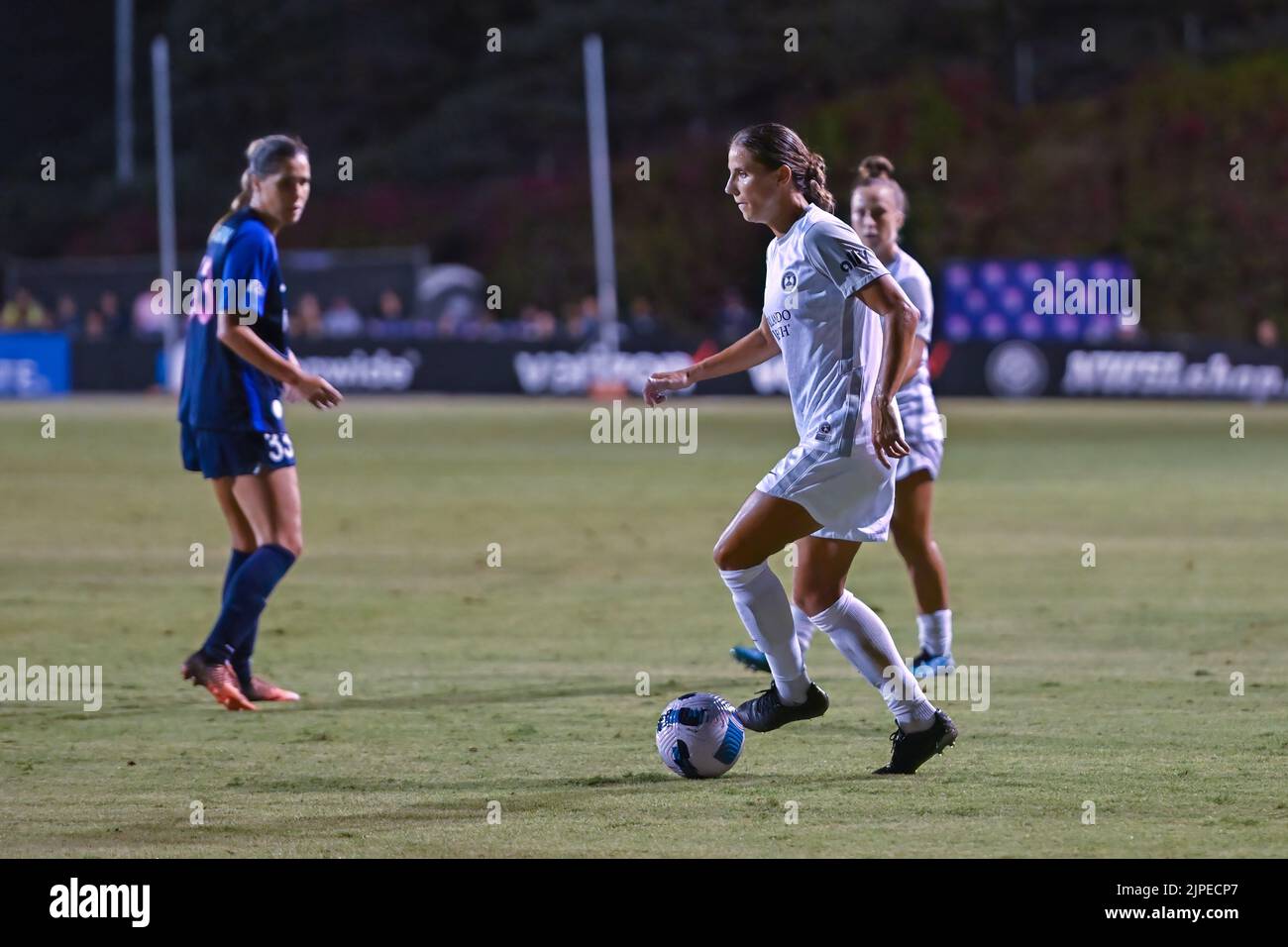 August 13, 2022:  Orlando Pride defender Kylie Strom (23) during a NWSL soccer match between the Orlando Pride and the San Diego Wave FC at Torero Stadium in San Diego, California.  Justin Fine/CSM/Sipa USA(Credit Image: © Justin Fine/Cal Sport Media/Sipa USA) Stock Photo