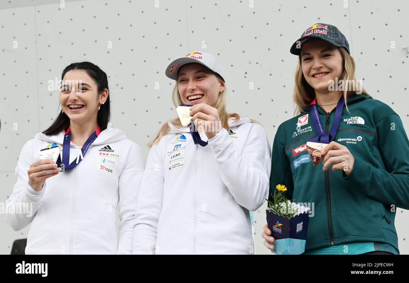 Munich, Germany. 17th Aug, 2022. Climbing European Championship