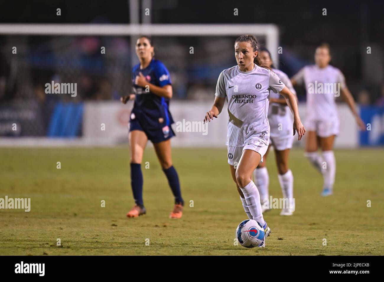 August 13, 2022:  Orlando Pride forward Julie Doyle (20) during a NWSL soccer match between the Orlando Pride and the San Diego Wave FC at Torero Stadium in San Diego, California.  Justin Fine/CSM/Sipa USA(Credit Image: © Justin Fine/Cal Sport Media/Sipa USA) Stock Photo