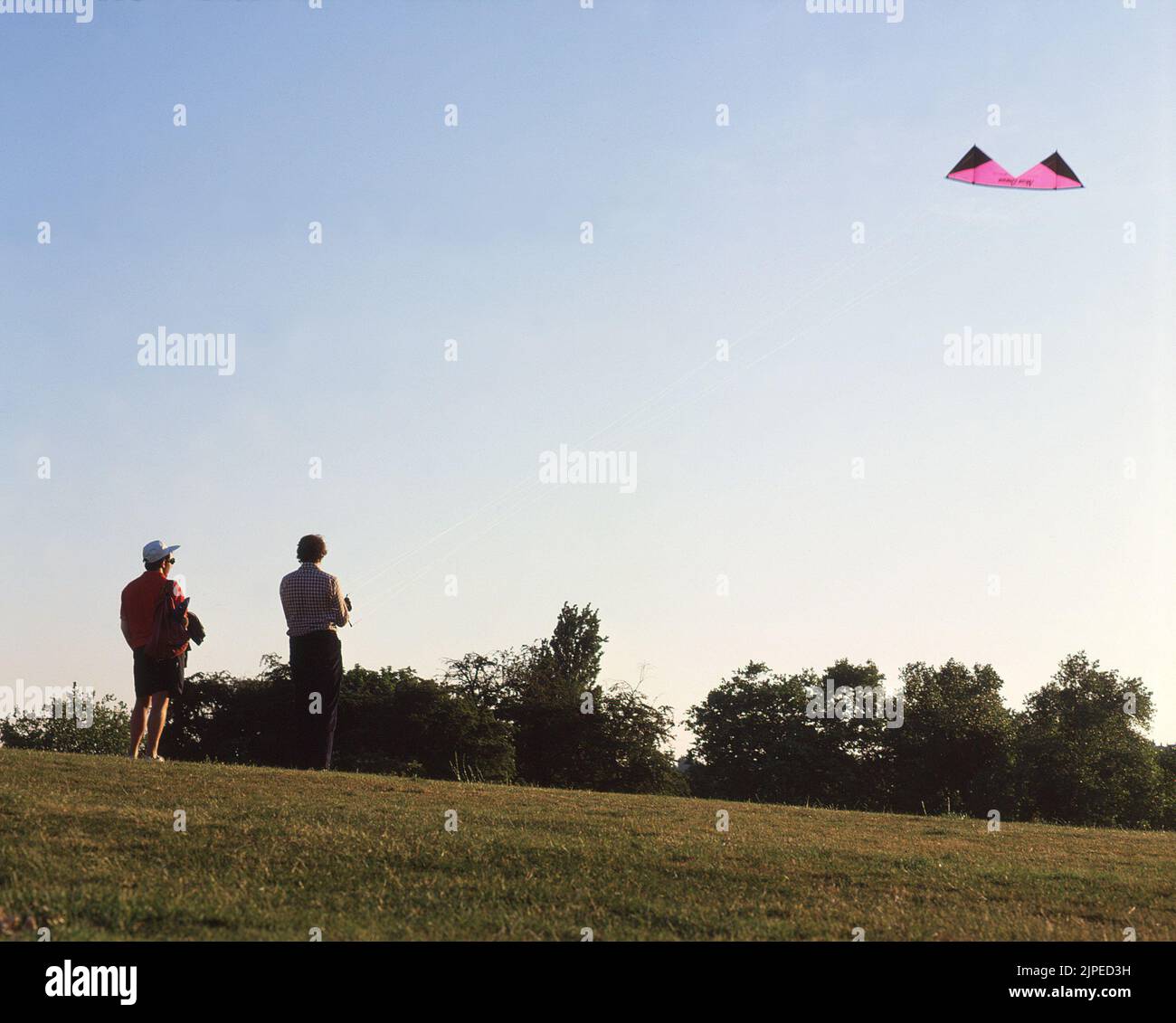 Kite flying, Hampstead Heath, north London Stock Photo Alamy