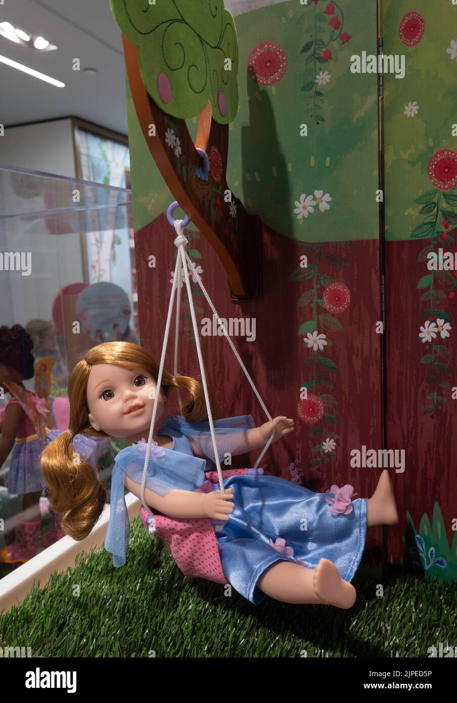 The American Girl Store in Rockefeller Center is popular, New York City