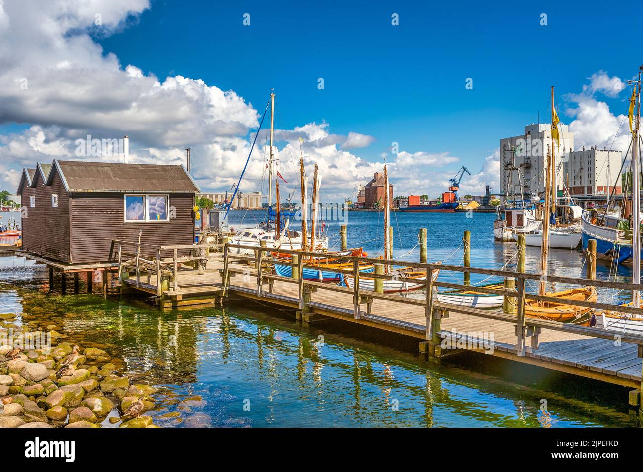harbor, boathouse, boats, harbours, port, boathouses, boat Stock Photo