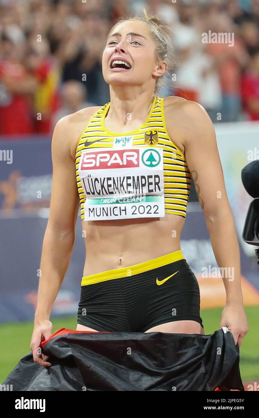 Gina Luckenkemper of Germany Gold medal during the Athletics, Women's