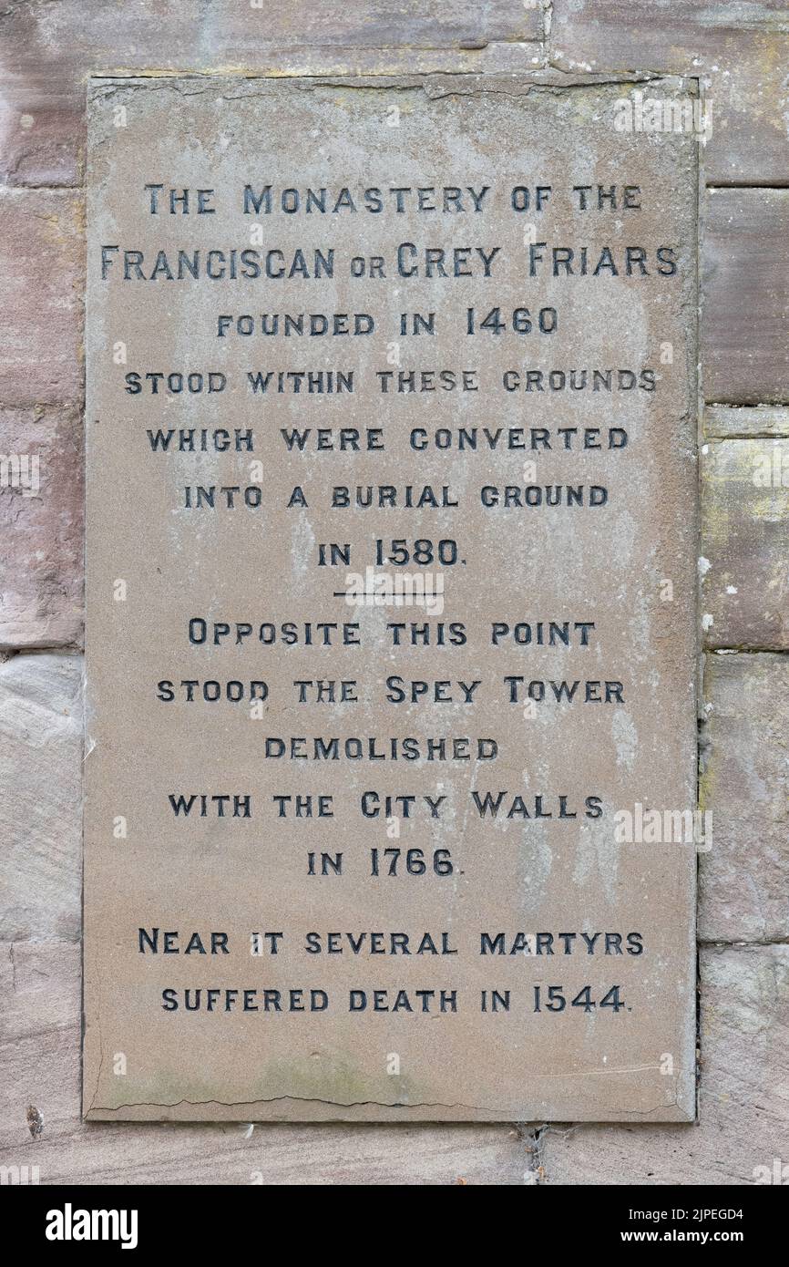 Greyfriars burial ground - Perth, Scotland, UK Stock Photo