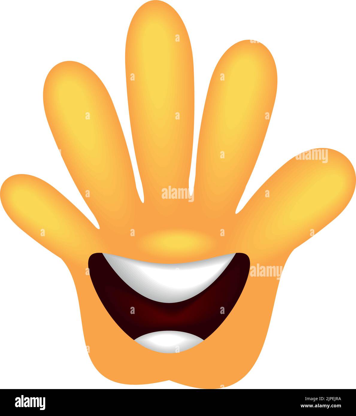 Smiling Hand Icon happy hand smiling Stock Vector Image & Art - Alamy