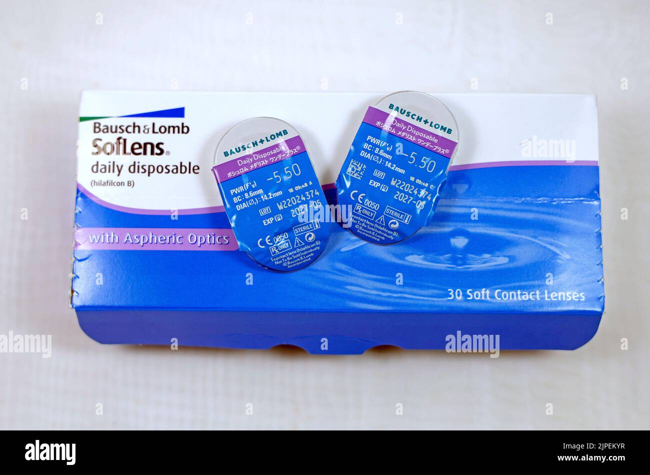 Eye Contact Lenses Box