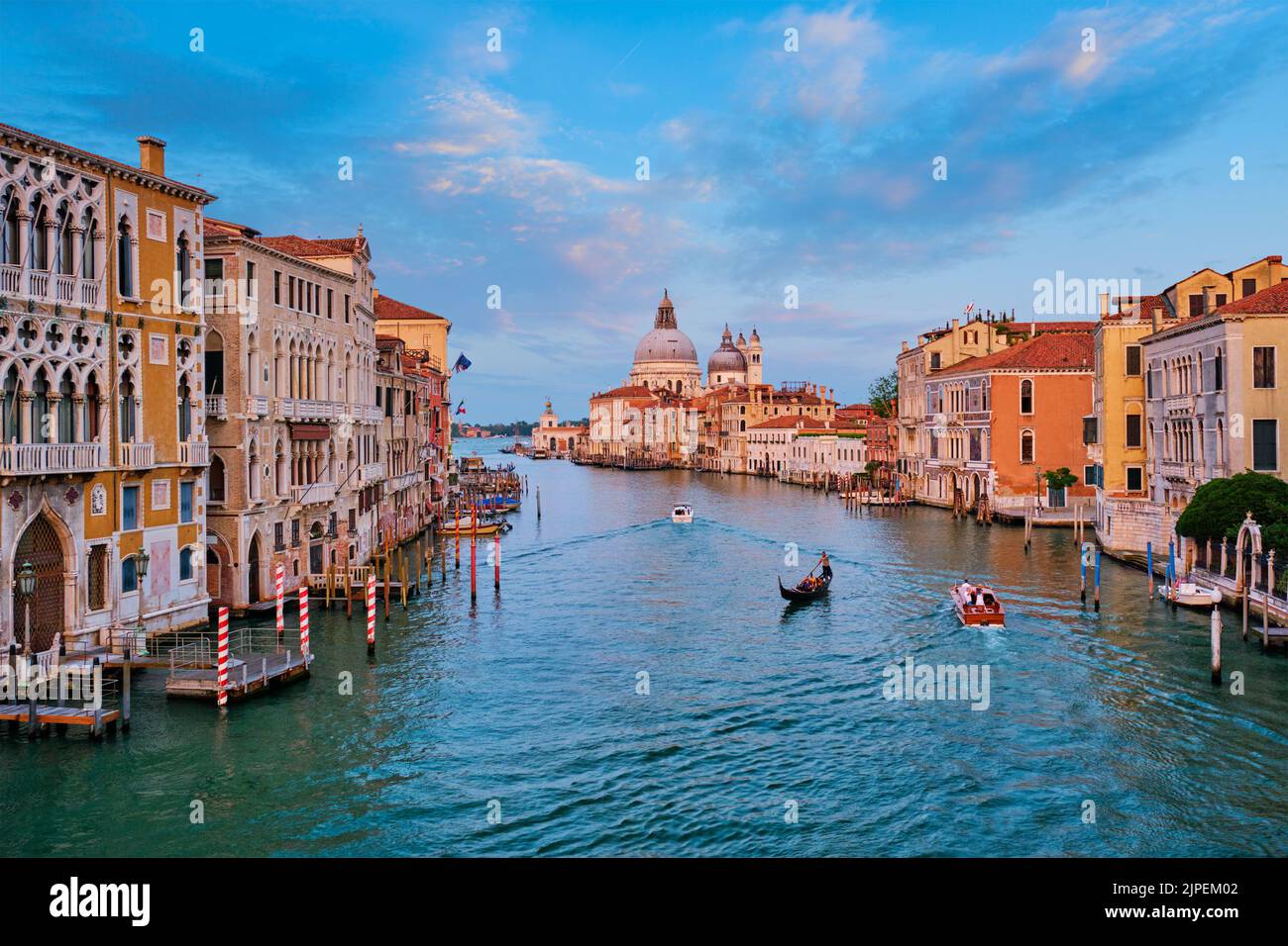 The colors of sunset on grand canal hi-res stock photography and images ...