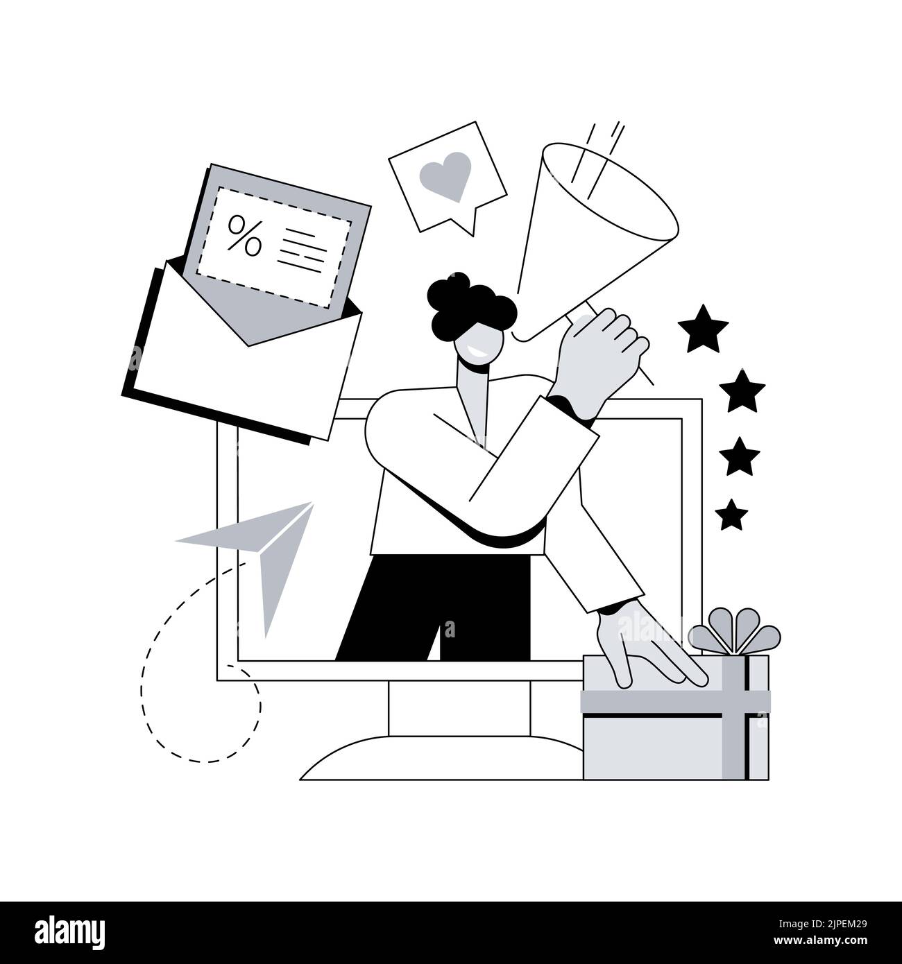 Promotion strategy abstract concept vector illustration. Brand sales