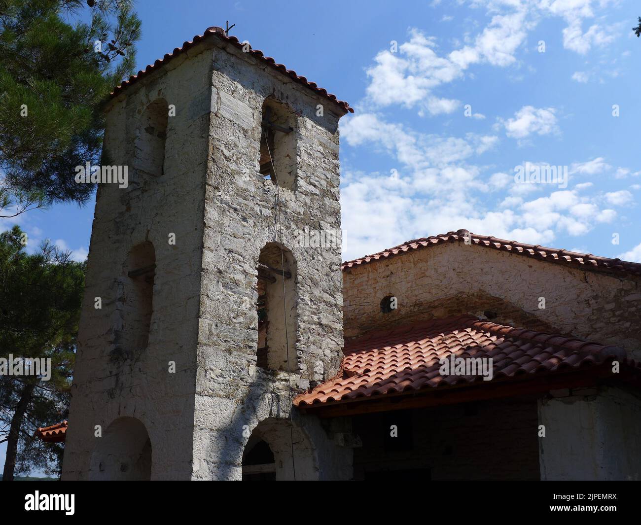 19th century church of st. Athanasios in Palaiokastron, Halkidiki Stock