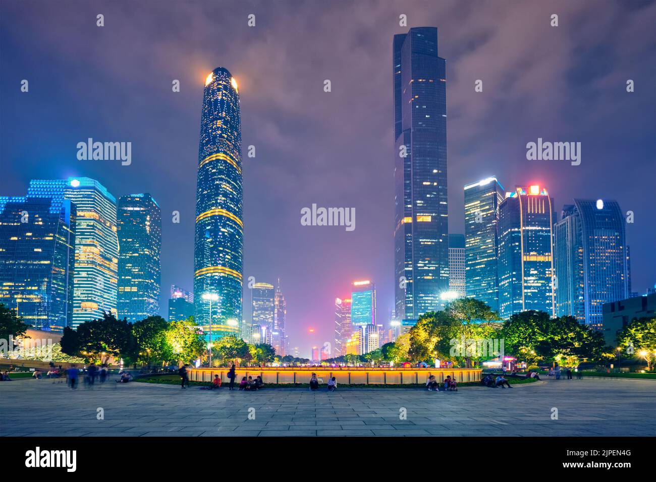 skyline, guangzhou, huacheng square, cityscape, cityscapes, skylines, guangzhous, flower city square Stock Photo