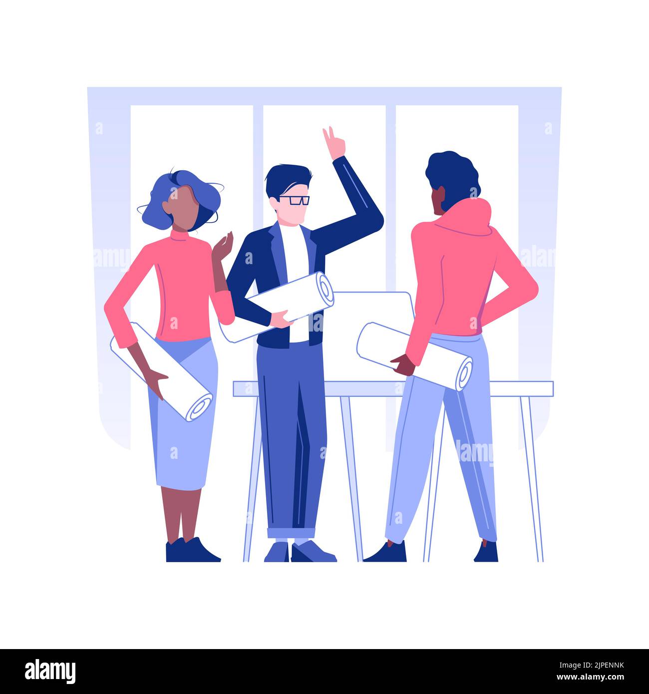 Wellness program isolated concept vector illustration. Group of happy ...