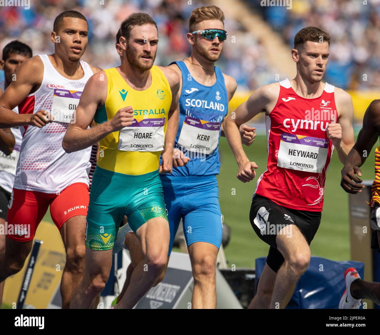Oliver Hoare of Australia and Jake Heyward of Wales competing in the