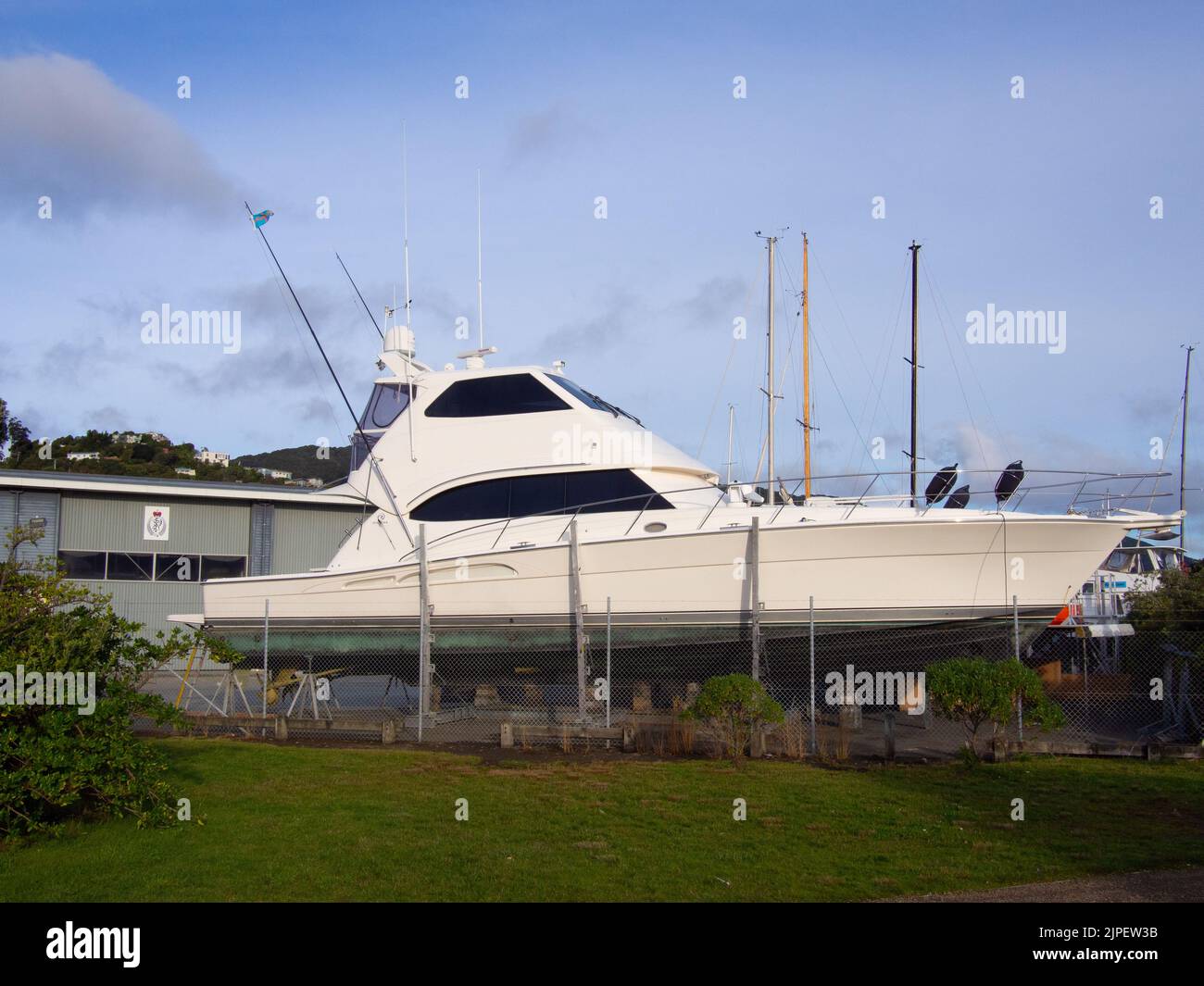 Boat In Dry Dock Stock Photo
