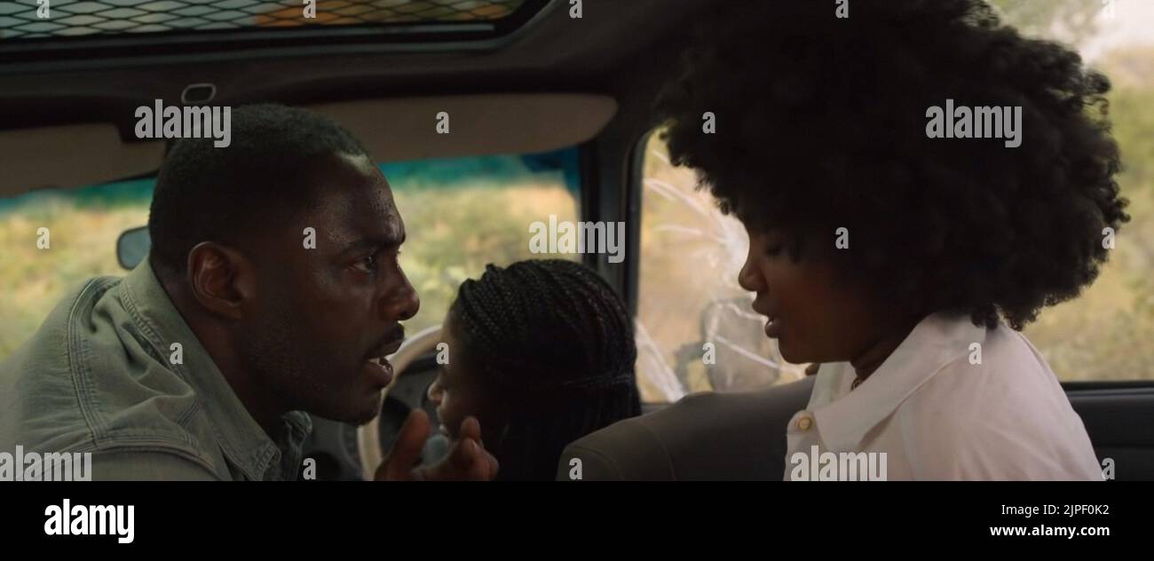 BEAST, from left: Idris Elba, Iyana Halley, Leah Jeffries, 2022