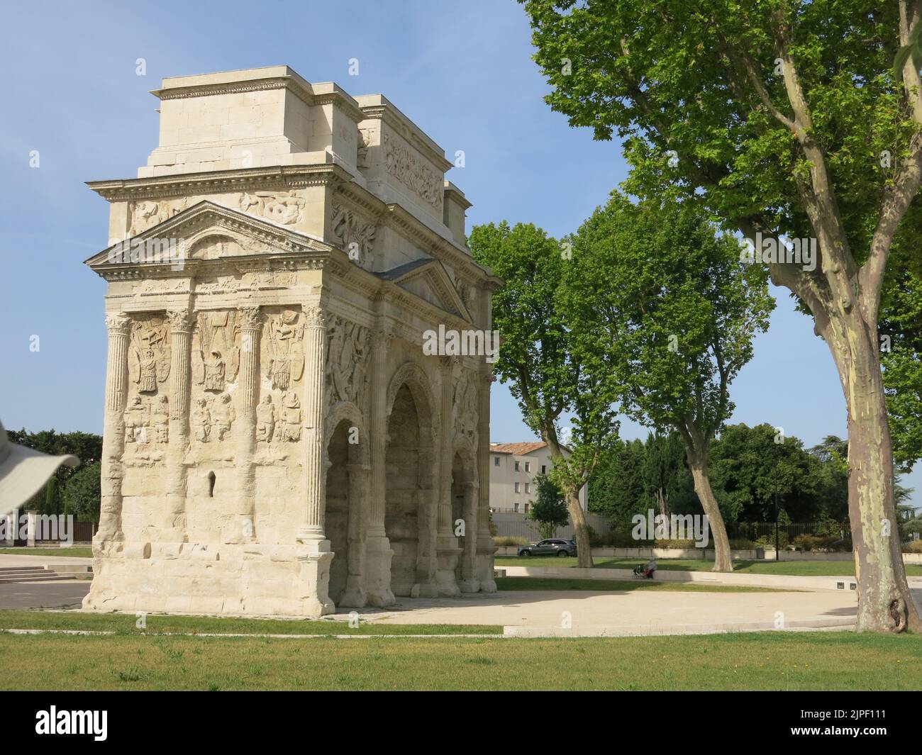The Triumphal Arch of Orange is an Ancient Roman monumental gate ...