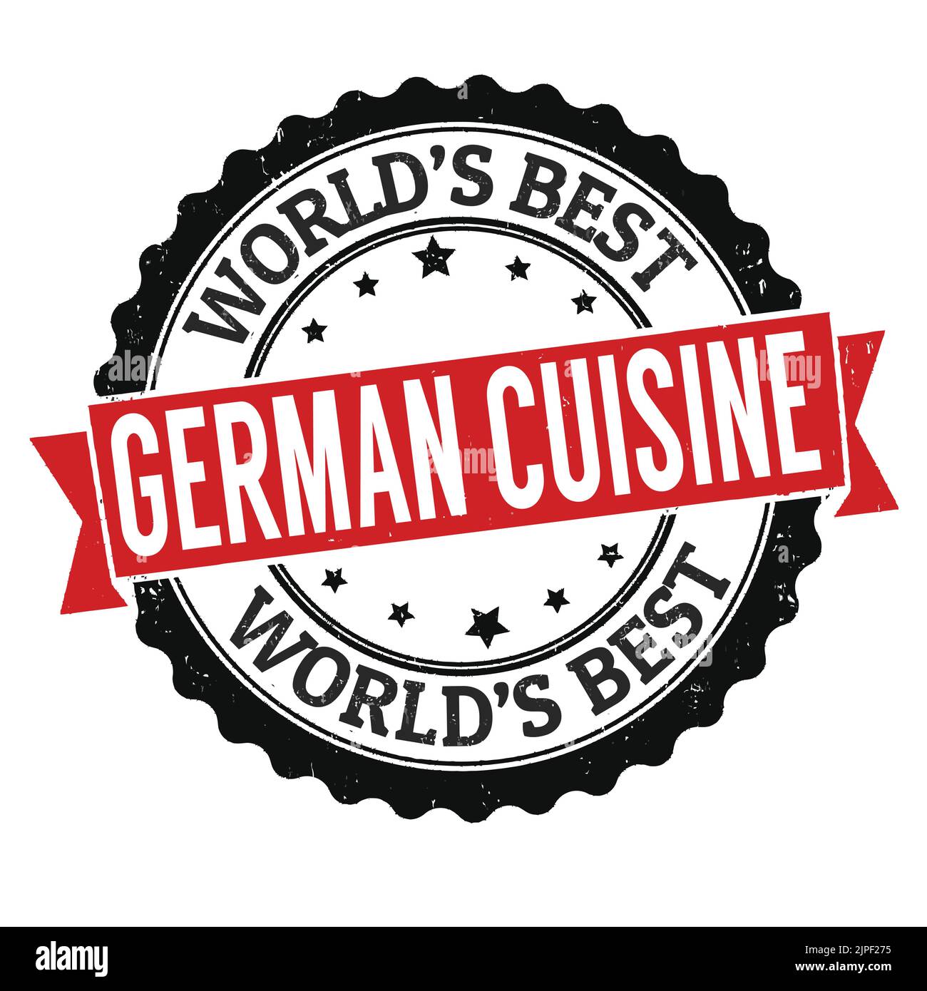German cuisine grunge rubber stamp on white background, vector illustration Stock Vector