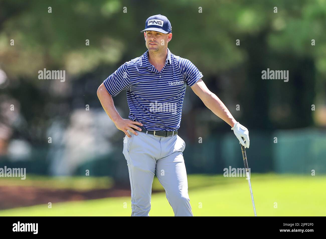 August 13, 2022: Taylor Moore during the third round of the FedEx St. Jude Championship golf tournament at TPC Southwind in Memphis, TN. Gray Siegel/Cal Sport Media/Sipa USA(Credit Image: © Gray Siegel/Cal Sport Media/Sipa USA) Stock Photo