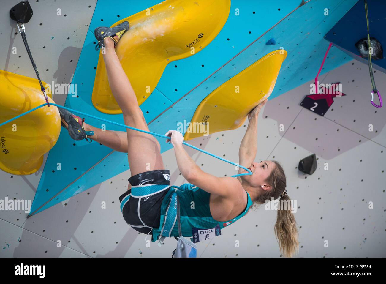 Jessica Pilz (Austria, Bronze Medal). Sport Climbing. European