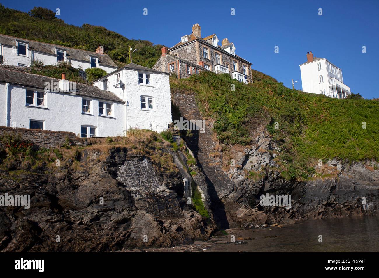 Port Isaac Houses. Cornwall England Stock Photo Alamy