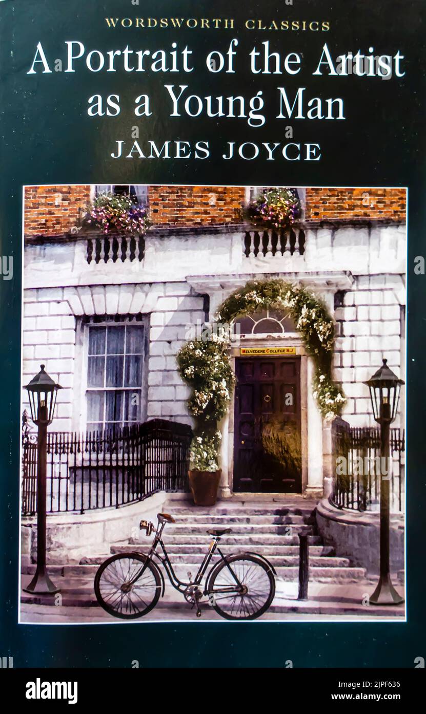 A Portrait of the Artist as a Young Man - Novel by James Joyce  - 1916 - book cover Stock Photo