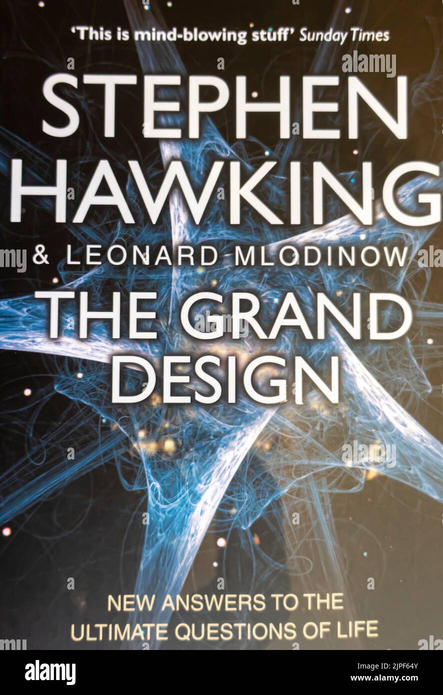 The Grand Design - Book by Leonard Mlodinow and Stephen Hawking -  2010 Stock Photo