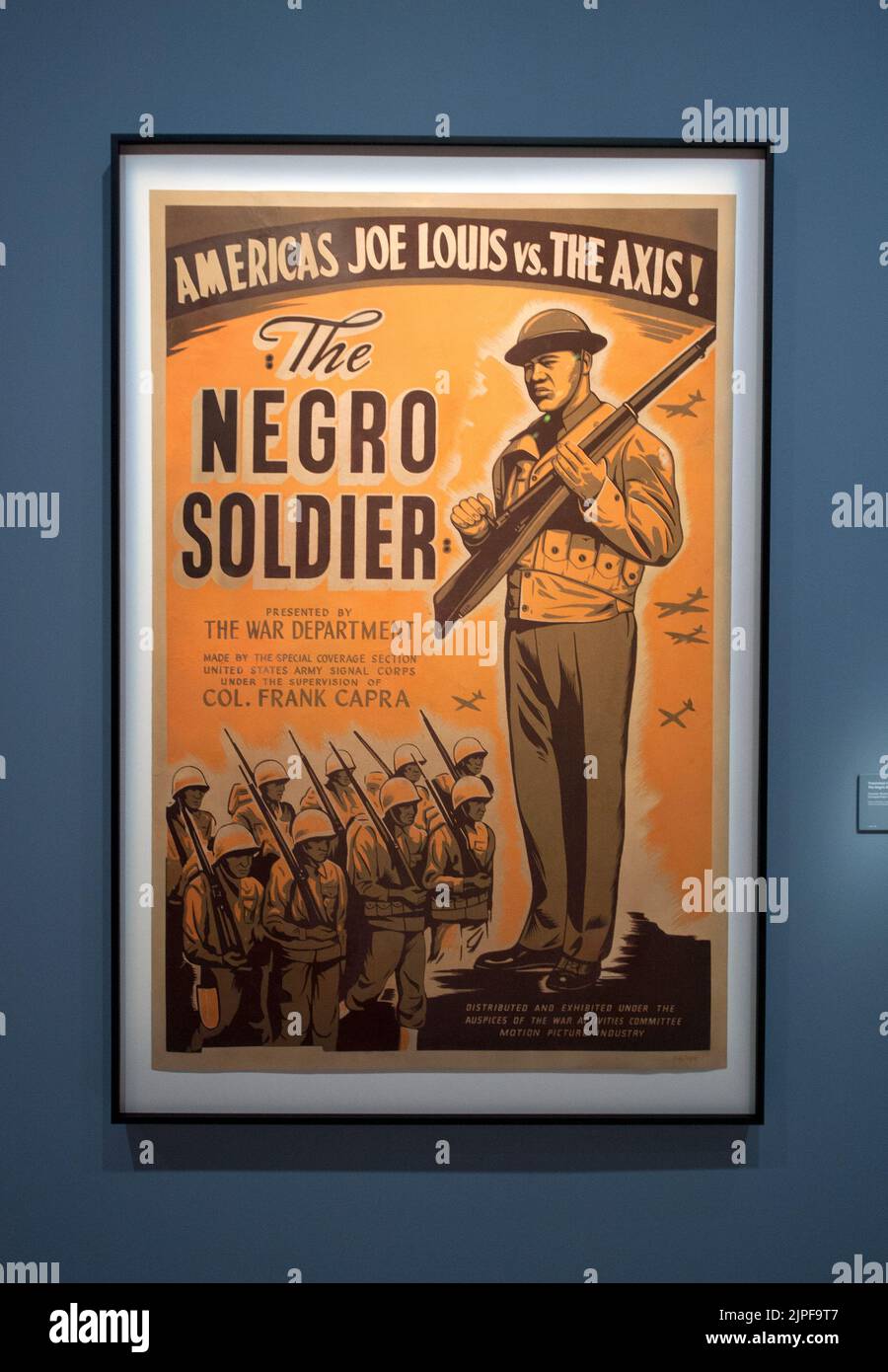 Vintage movie poster on display in the exhibtion 'Regeneration: Black Cinema' at the Academy Museum of Motion Pictures in Los Angeles, California Stock Photo