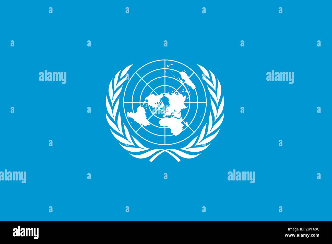 United Nations Flag background illustration large file Stock Photo