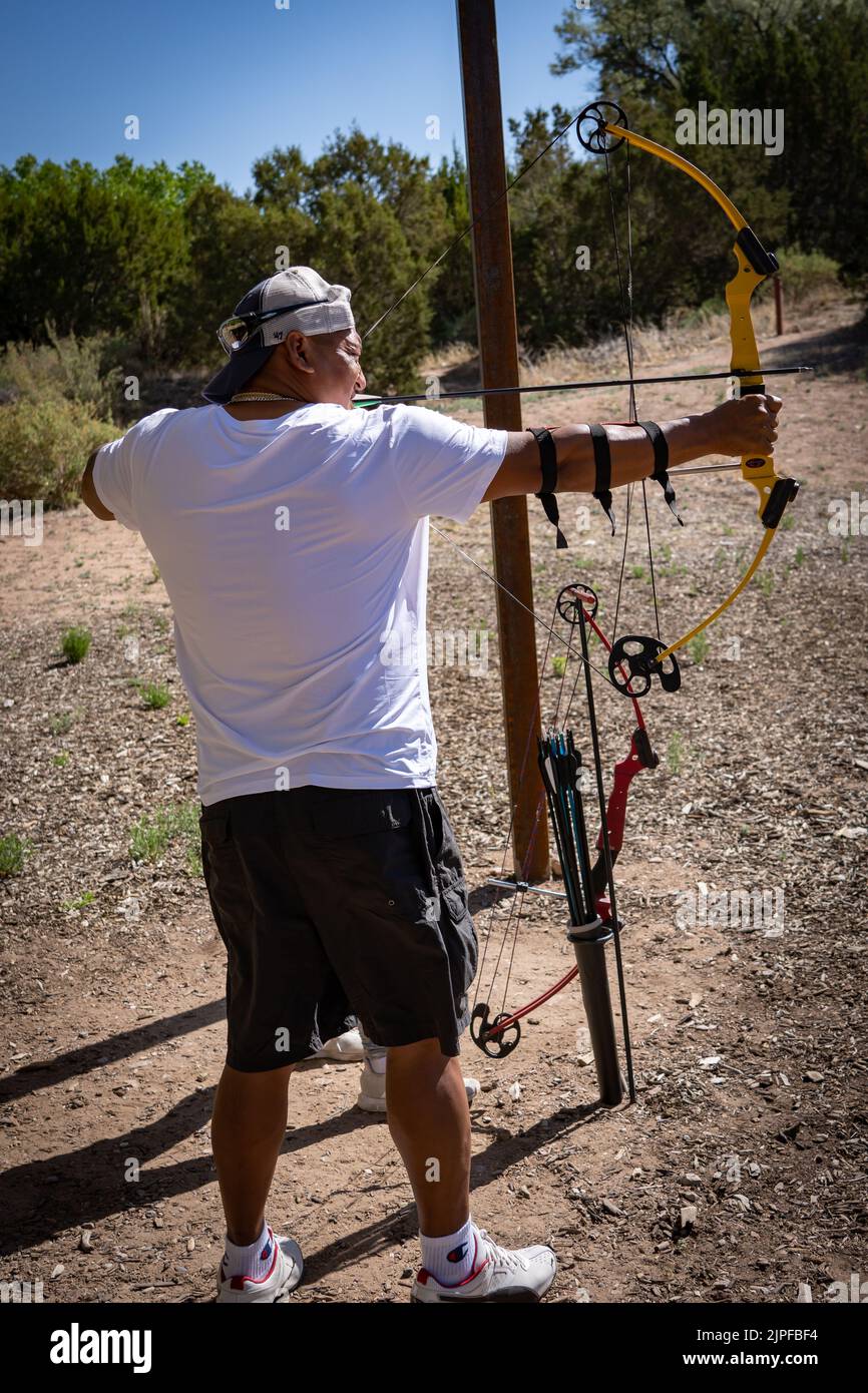Archery at Ojo Santa Fe Spa Resort Stock Photo Alamy