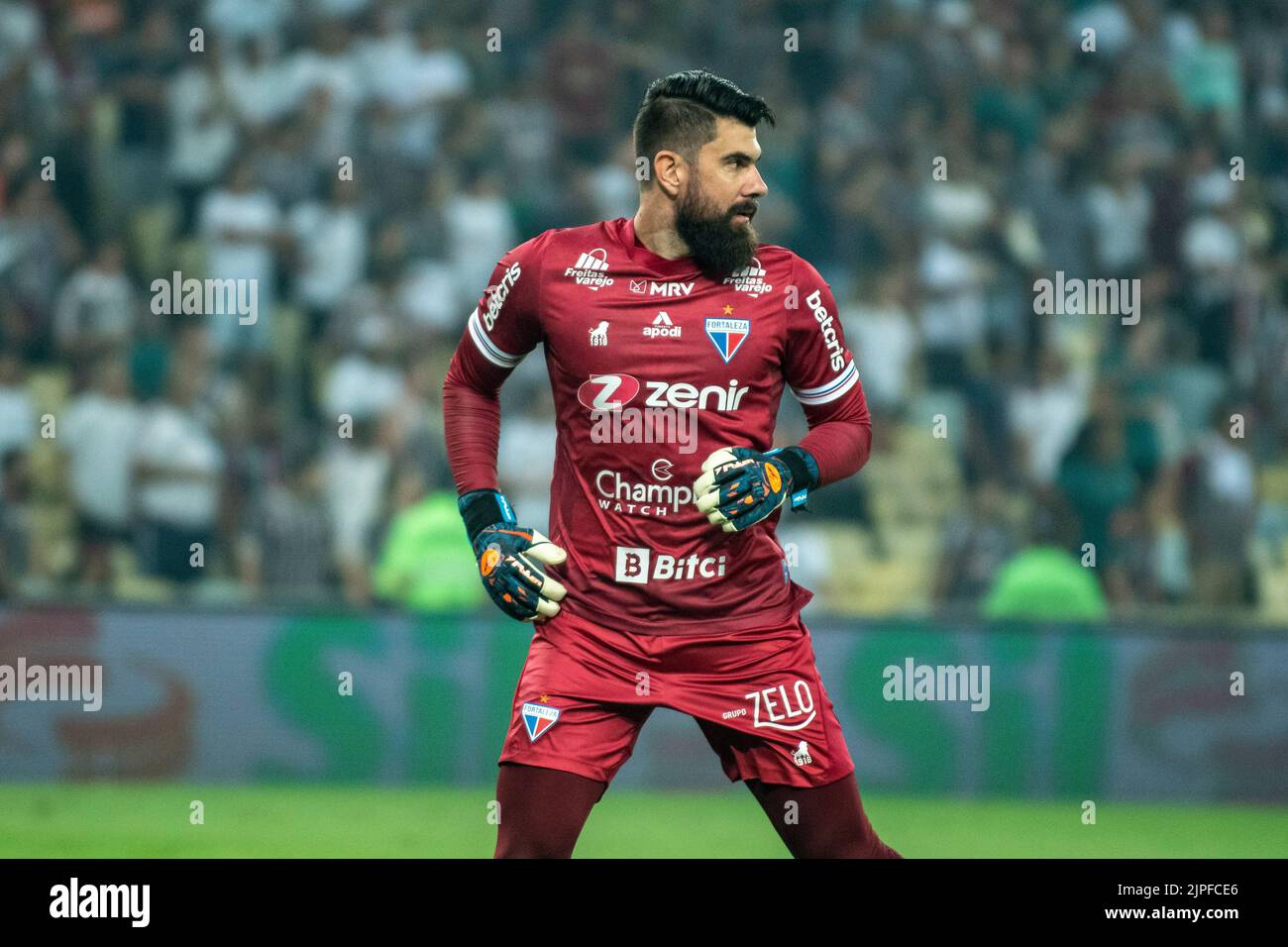 Fortaleza, Brazil. 01st Feb, 2023. CE - Fortaleza - 01/02/2023 - CEARENSE  2023, FORTALEZA X ATLETICO CE - Fernando Miguel goalkeeper of Fortaleza  during a match against Atletico-CE at the Presidente Vargas