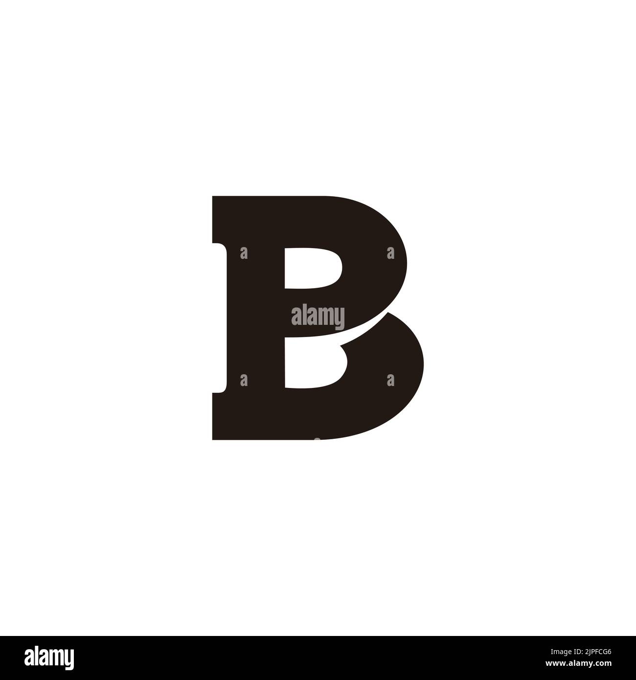 Letter Pb Simple Connected Font Logo Vector Stock Vector Image And Art
