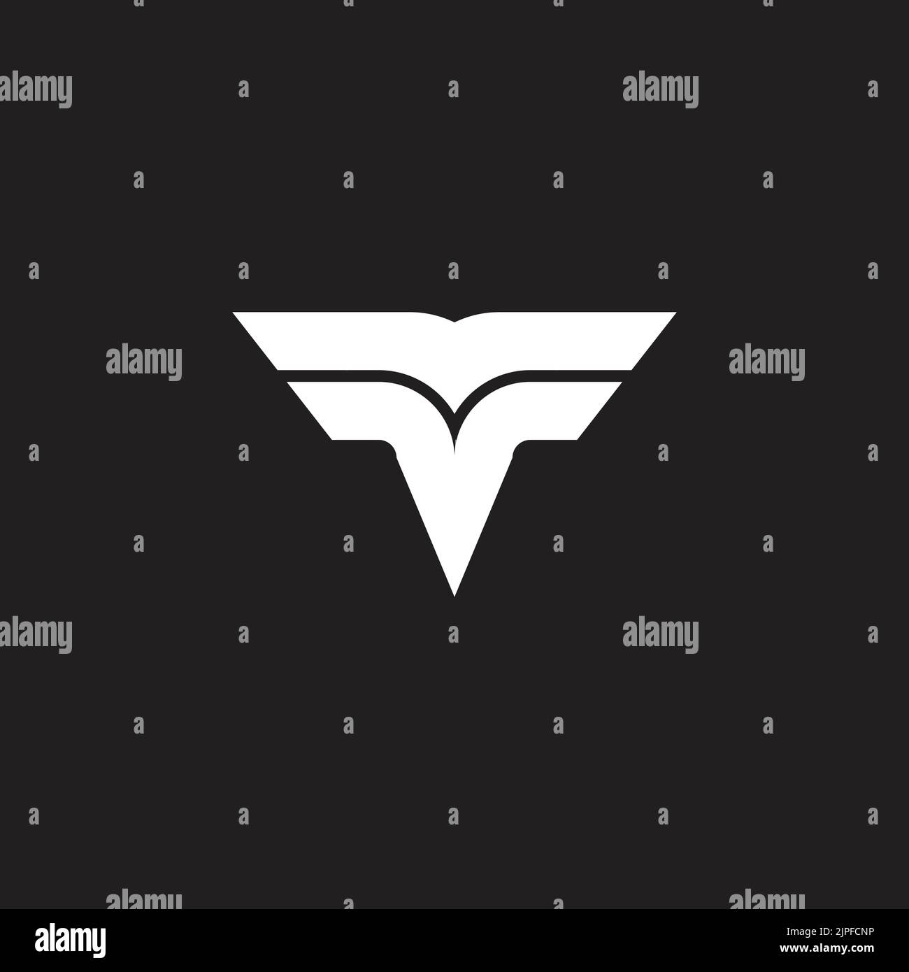 letter t wings curves stripes logo vector Stock Vector Image & Art - Alamy