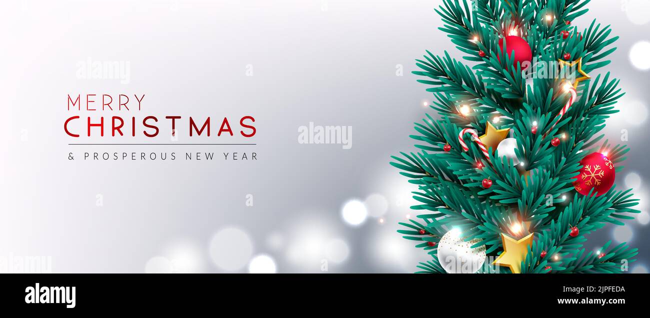 Christmas ornaments blank greeting card Stock Vector Images - Alamy