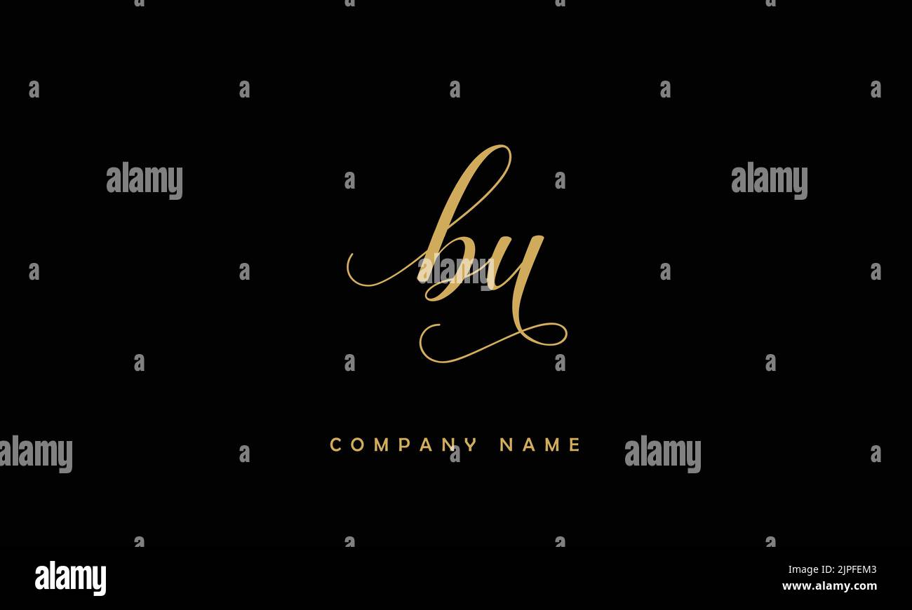BU, UB Abstract Letters Logo Monogram Stock Vector