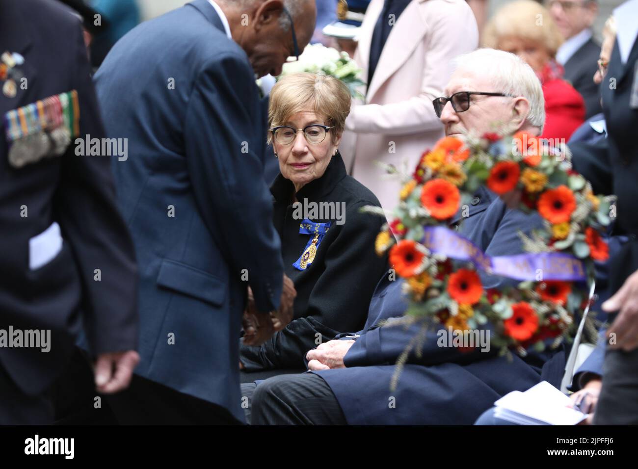 Sydney, Australia. 18th August 2022. Vietnam Veterans’ Day was originally known as Long Tan Day, chosen to commemorate the men of D Company, 6RAR who fought in the battle of Long Tan on 18th August 1966. 56 years later on Vietnam Veterans Day people paused and reflected at the Cenotaph, Martin Place on the bravery, teamwork and endurance that Australians displayed throughout the war.  It’s a day when all who served in Vietnam are recognised. Pictured: Her Excellency the Honourable Margaret Beazley AC QC, the 39th Governor of New South Wales. Credit: Richard Milnes/Alamy Live News Stock Photo