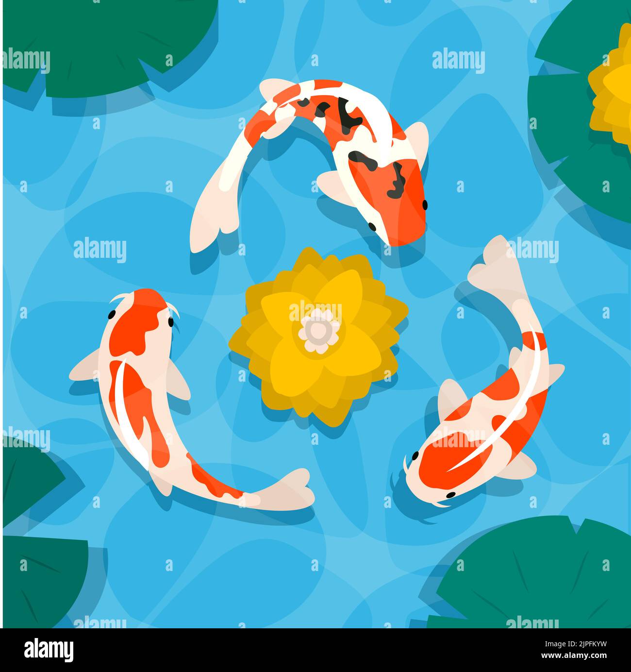 Ko Fish Vector Hand drawn koi fish Vector illustration Stock Vector Image & Art - Alamy