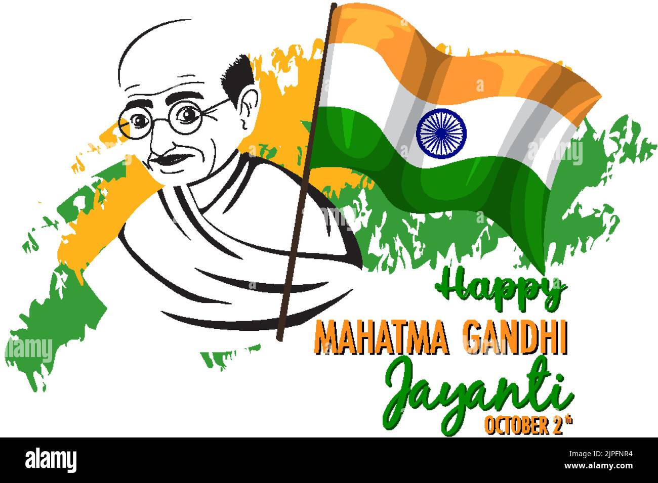 Mahatma Gandhi Jayanti Day Poster illustration Stock Vector Image & Art