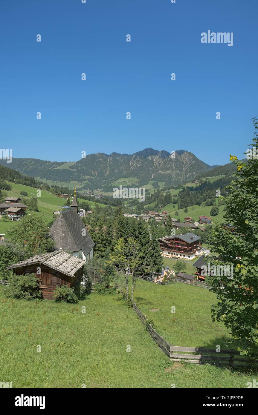 Inneralpbach in Alpbachtal,Tirol,Austria Stock Photo